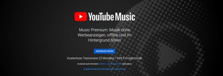 YouTube Music kostenlos testen