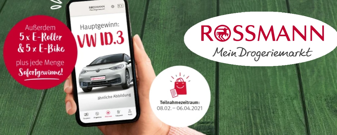 Rossmann Bon Chance Gewinnspiel Vw Id 3 Absahnen