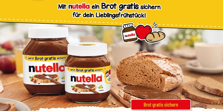 Nutella Brot-Aktion