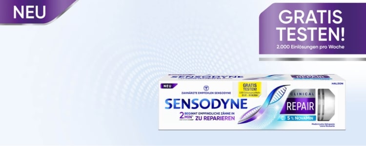 Sensodyne Clinical Repair gratis testen