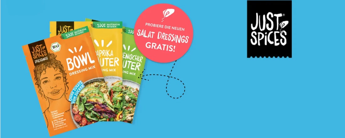 Salatdressings von Just Spices testen