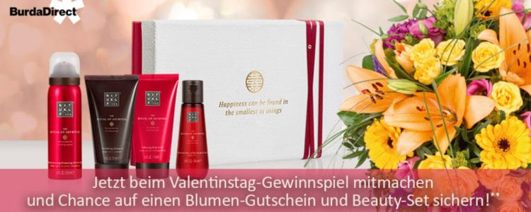 Valentinstagsgewinnspiel Burda Direct