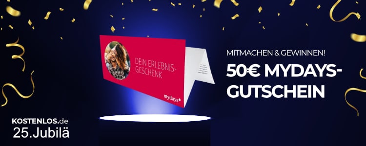 50€ myDays-Gutschein gewinnen