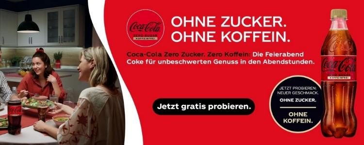 Cola Zero koffeinfrei gratis