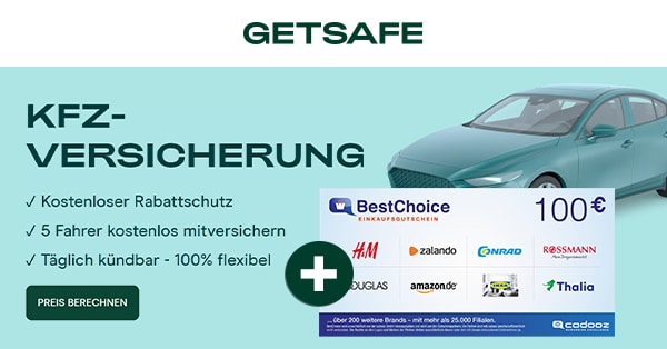 getsafe 100€ BestChoice-Gutschein