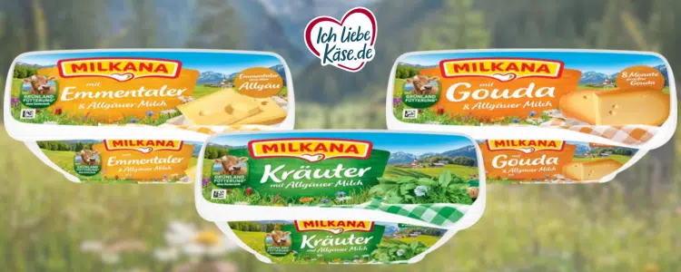 Milkana Schmelzkäse gratis testen