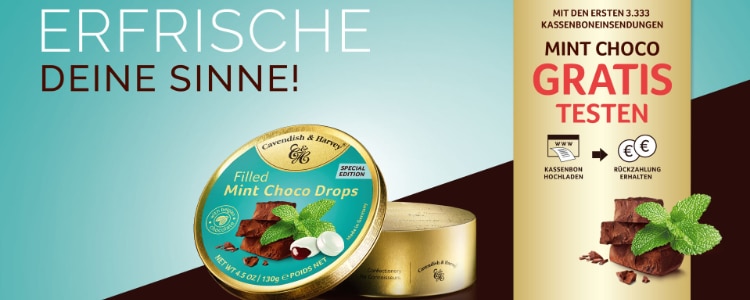 Choco Mint Drops von Cavendish & Harvey gratis testen