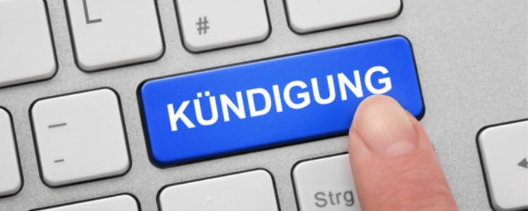 Kuendigungsbutton