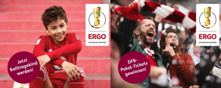 ERGO verlost Tickets für den DFB-Pokal & Platz als Einlaufkind