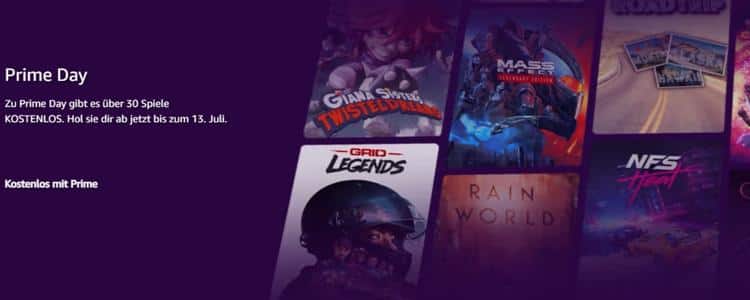 Gratis Games beim Prime Day