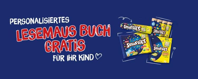 Gratis Buch bei Smarties sichern