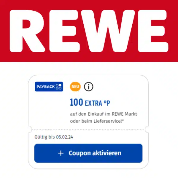 100 PaybackPunkte bei REWE kassieren