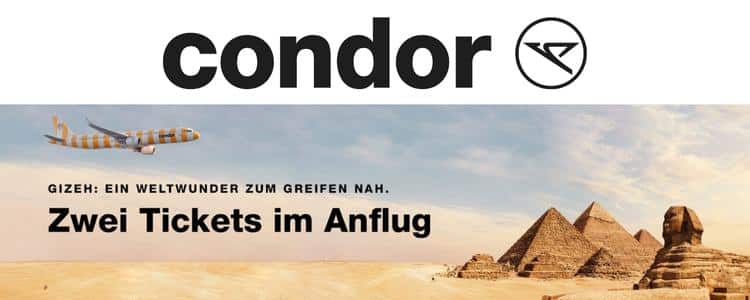 Condor verlost Ägypten-Flüge