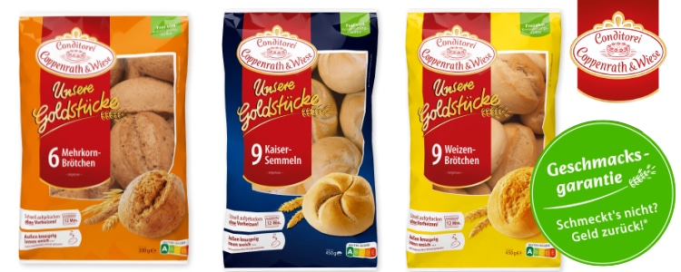 Coppenrath & Wiese Brötchen; Geld-zurück-Aktion