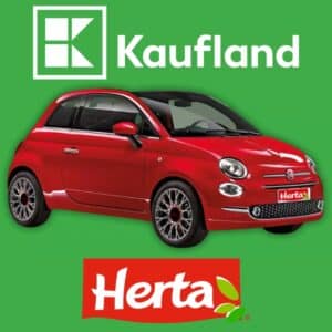 Fiat 500 gewinnen Kaufland Herta