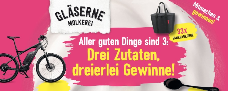 Gläserne Molkerei-Gewinnspiel