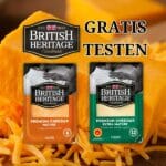 Cashback British Heritage Käse gratis testen Ich liebe Käse