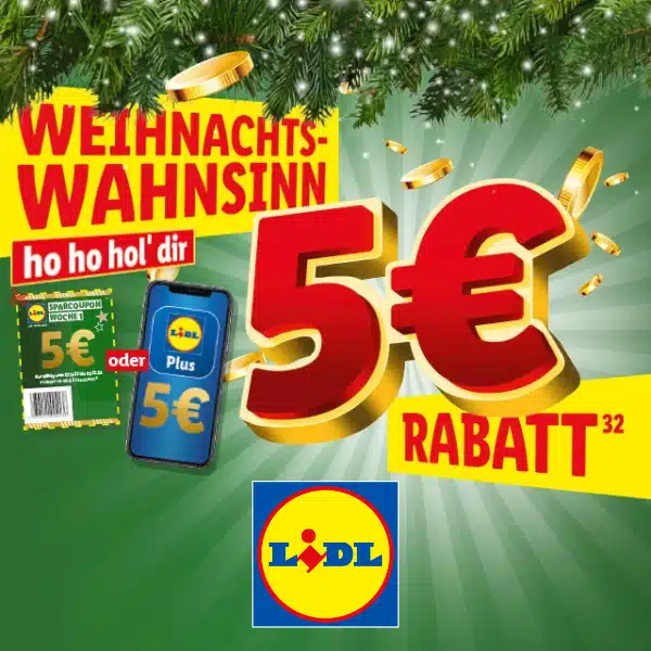 5€ Lidl-Gutschein: Weihnachts-Wahnsinn Bei Lidl