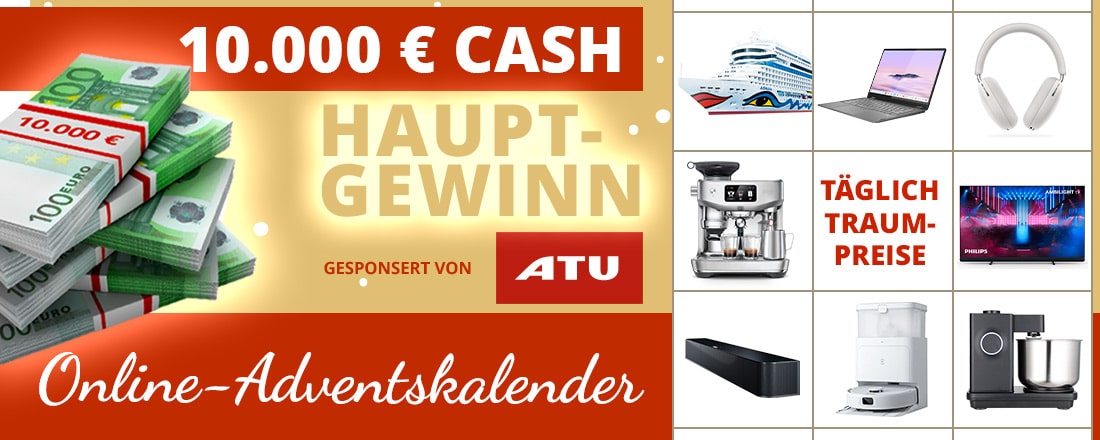 SPIEGEL Online Adventskalender 2024; 10.000€ Cash; 24 Tagesgewinne