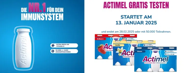 Actimel gratis testen 2025