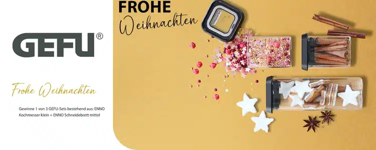 GEFU Gewinnspiel Weihnachten 2024