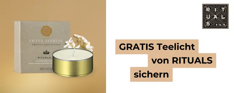 Gratis Teelicht von RITUALS; Probenaktion