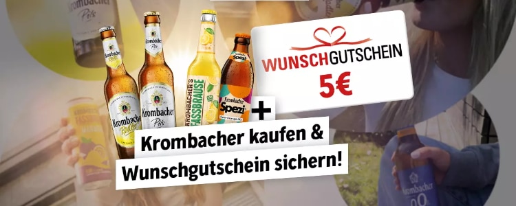 Krombacher Wunschgutschein Aktion