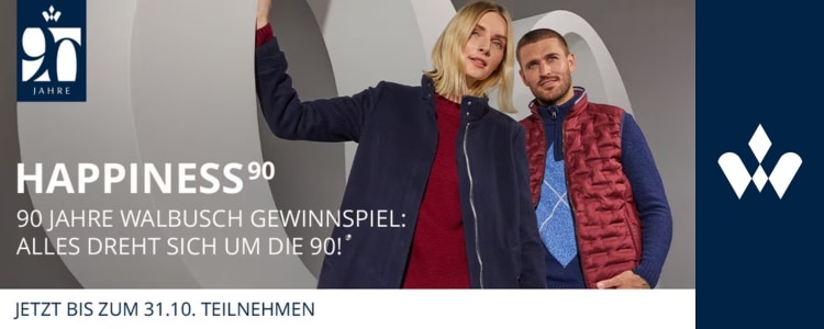 Walbusch Gewinnspiel 90. Jubiläum