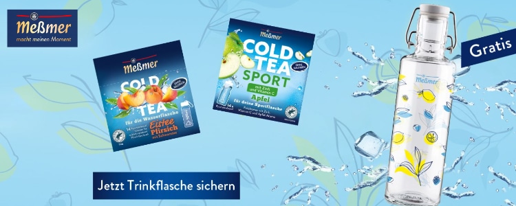 Meßmer Cold Teas; Flasche aus Glas