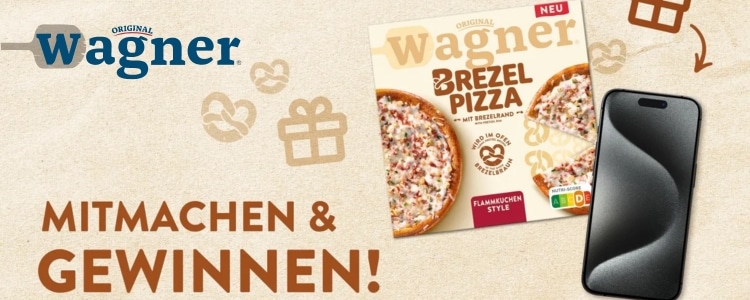 Wagner Gewinnspiel iPhone Brezel Pizza