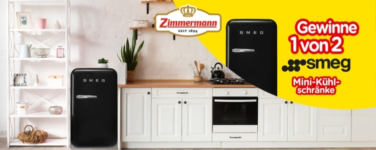 Zimmermann-Gewinnspiel Mini-Kühlschränken von Smeg