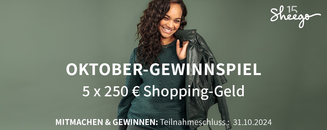 sheego-Gewinnspiel: 250€ Gutschein gewinnen