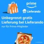 Amazon Prime Gratis Lieferando-Lieferungen