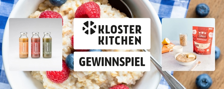 Kloster Kitchen Gewinnspiel; Smoothie & Porridge Paket