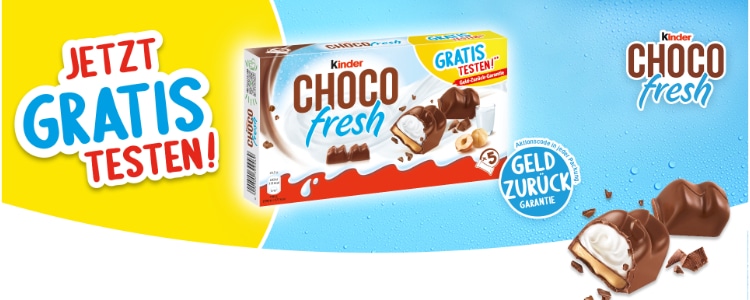 kinder Choco fresh gratis testen