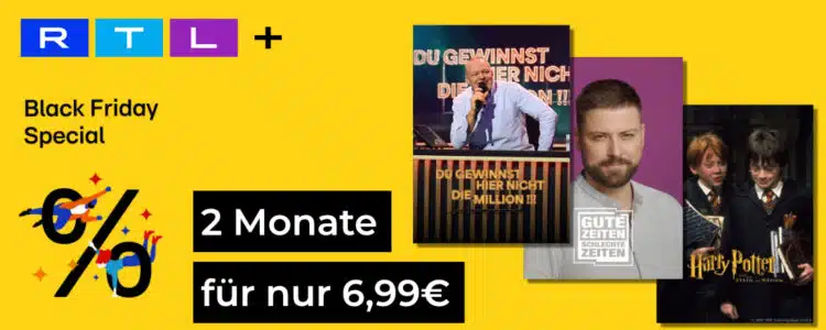 RTL+ Angebot: 2 Monate für 6,99€ 