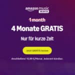 Amazon Music Unlimited 4 Monate gratis testen