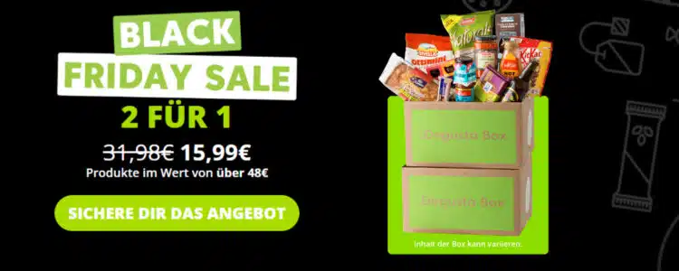 DegustaBox-Gutschein; Black Friday-Angebot