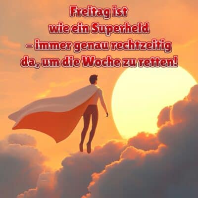 Freitag ist wie ein Superheld