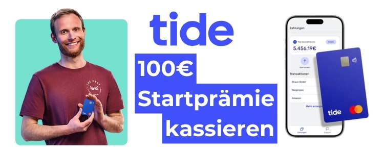 100€ Prämie von Tide