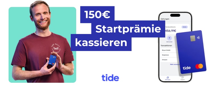 150€ Prämie von Tide