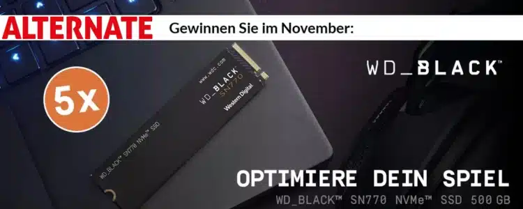 ALTERNATE Gewinnspiel: WD_BLACK SN770 500 GB NVMe SSD