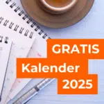 Gratis Kalender fürs Jahr 2025