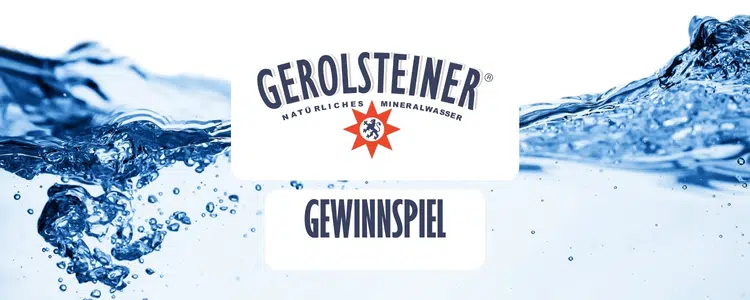 Gerolsteiner Gewinnspiel; 80 Gerolsteiner Mineralwasser Kästen