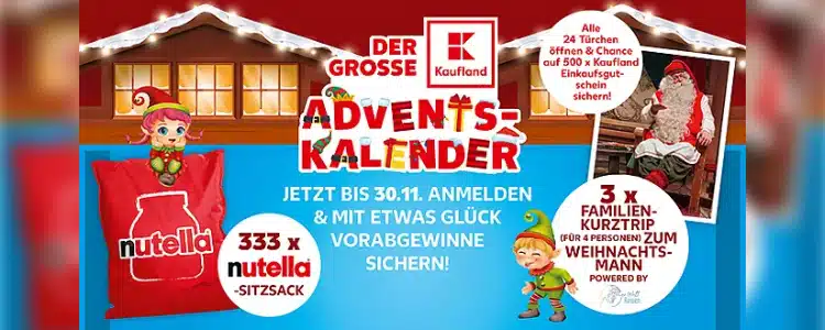 Kaufland Gewinnspiel; Adventskalender-Erinnerungsservice