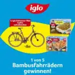 iglo-Gewinnspiel Bambusfahrrad