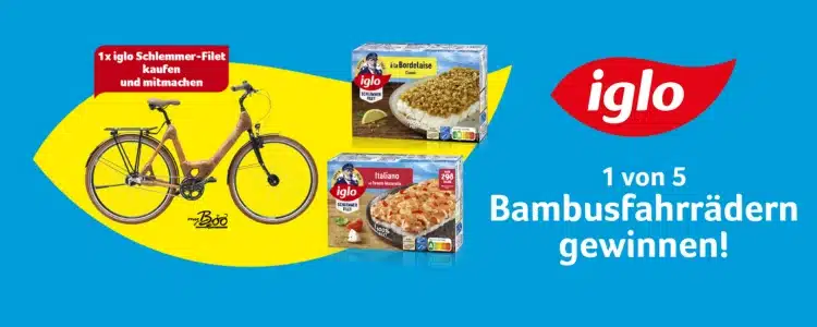 iglo-Gewinnspiel Bambusfahrrad