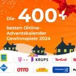 400 Adventskalender-Gewinnspiele