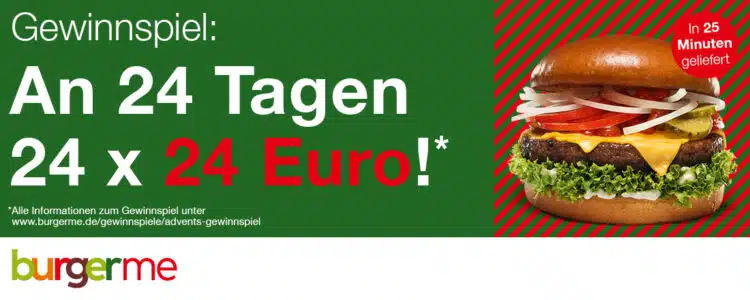 burgerme Gewinnspiel Gutschein Weihnachten