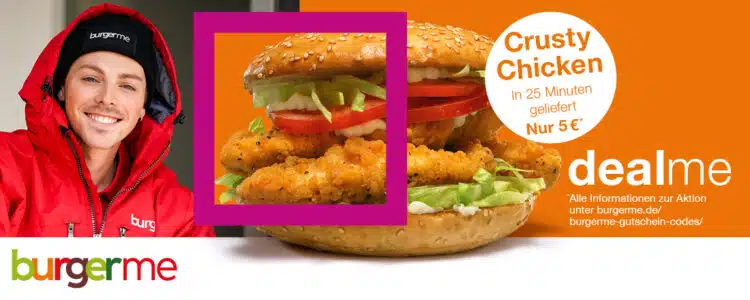 burgerme dealme Dezember 2024 Crusty Chicken